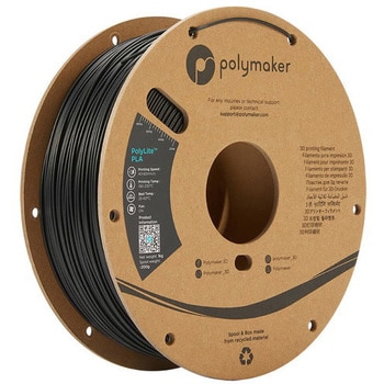 Polymaker/PolyLite PLA フィラメント [1.75mm /1kg] ブラック PA02001