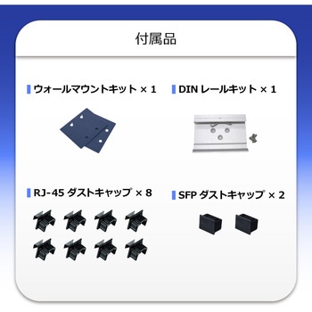 産業用PoEスイッチングハブ Giga8ポート SFP 2ポート af/at PLANET Technology