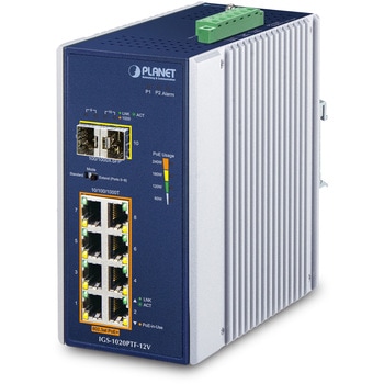 産業用PoEスイッチングハブ Giga8ポート SFP 2ポート af/at PLANET Technology