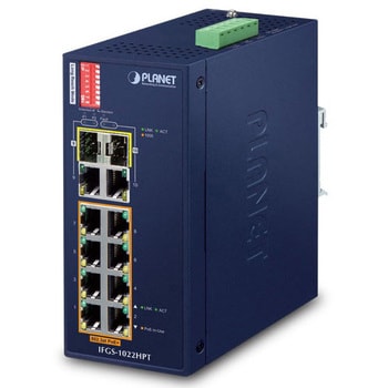 IFGS-1022HPT 産業用PoEスイッチングハブ 100Base-TX8ポート IFGS-1022HPT 産業用PoEスイッチングハブ 100Base-TX8ポート