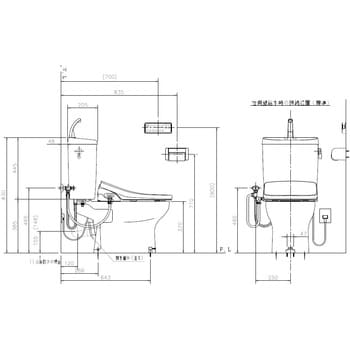 エディ868 壁排水便器+タンク(手洗付)+温水洗浄便座 アサヒ衛陶 便器