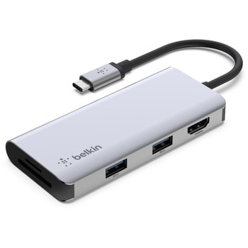 AVC007BTSGY CONNECT USB-C 5-in-1マルチポートアダプターハブ - BELKIN(ベルキン)