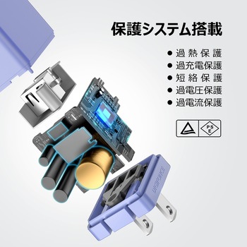 20W 1A1C USB Type-A/C PD急速充電器 2ポート デジフォース