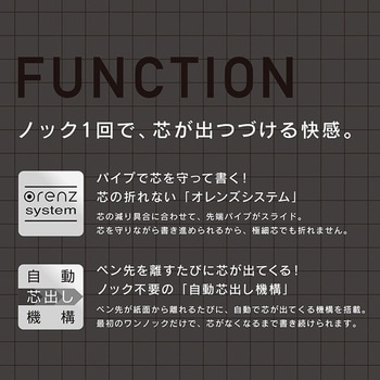 オレンズネロ シャープペン0．5 ぺんてる