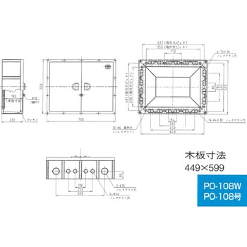 プラボックス屋内用(上下ノック穴付) 伊藤電気製作所