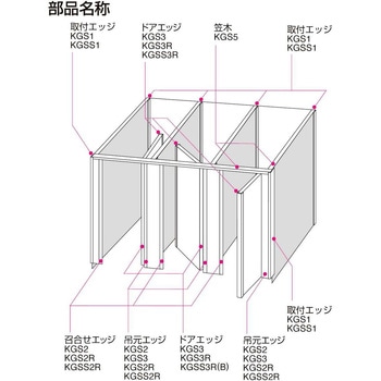 ステンレストイレブース SSタイプ スクリーン KGSS4 ケージーパルテック