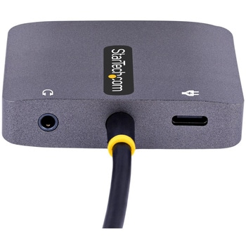 USBマルチポートハブ/USB Type-C接続/シングルモニター/4K60Hz HDMI & VGA/100W USB PD/3.5mmオーディオ出力 StarTech.com