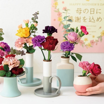 ハンドメイドプリントフラワーベース HEADS(ヘッズ)