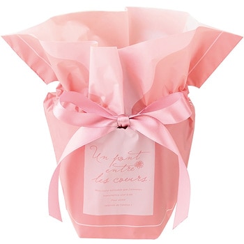 シルキーピンクリボン付ポットカバー HEADS(ヘッズ)