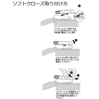 開き扉用ダンパー(1個) ハウステック