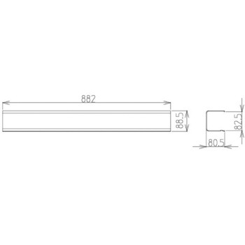 KVMW900用ベーシック照明カバー ハウステック