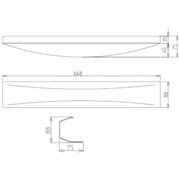 KVMW750用ベーシックLED照明カバー ハウステック