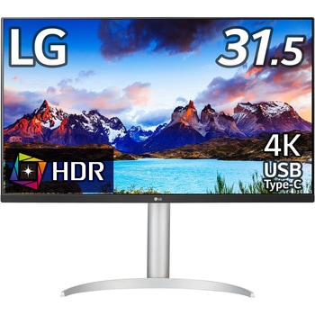 31.5インチ ワイド液晶ディスプレイ(3840x2160/VA/ノングレア/HDMIx2/DPx1/TypeC(PD90W)/スピーカー/チルト/ピボット/高さ調節) LG