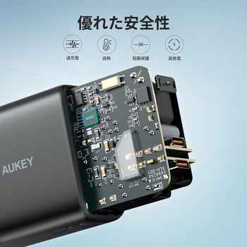 Swift Duo 40W PD対応 折りたたみ式 [USB-C 2ポート] AUKEY(オーキー)
