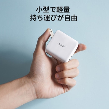 Swift Duo 40W PD対応 折りたたみ式 [USB-C 2ポート] AUKEY(オーキー)