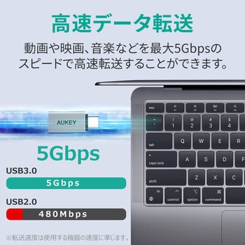 USB変換アダプター Unity Series USB3.0  [Type-A to C] AUKEY(オーキー)