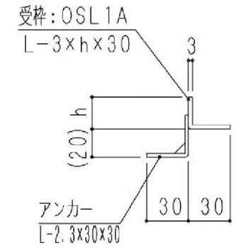 ステンレス製アングル受枠 奥岡製作所