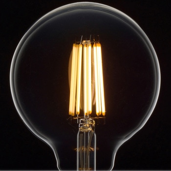 LEDフィラメント電球 ボール電球 E26 100形相当 調光器対応 オーム電機