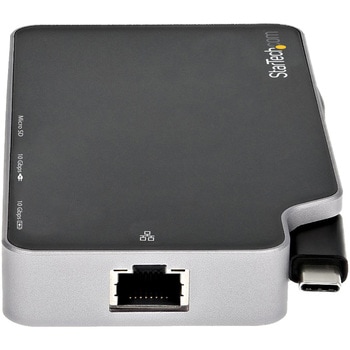 USBマルチポートハブ/USB-C接続/1画面/4K HDMI または 1080p VGA/100W USB PD/2x USB/LAN/microSDリーダー StarTech.com