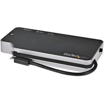 USBマルチポートハブ/USB-C接続/1画面/4K HDMI または 1080p VGA/100W USB PD/2x USB/LAN/microSDリーダー StarTech.com