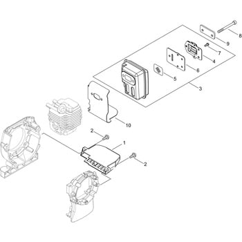 部品】 マフラ 背負動力噴霧機SHRE15DX 共立 エンジン式動力式噴霧器 【通販モノタロウ】