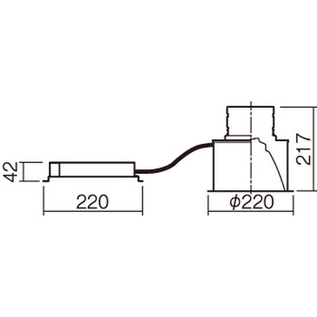 LED客席ダウンライト 750形 Φ200mm Panasonic(パナソニック)