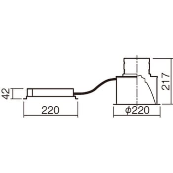 LED客席ダウンライト 750形 Φ200mm Panasonic(パナソニック)