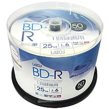 録画用BD-R LAZOS L-B50P [50枚 /25GB /インクジェットプリンター対応] リーダーメディアテクノ