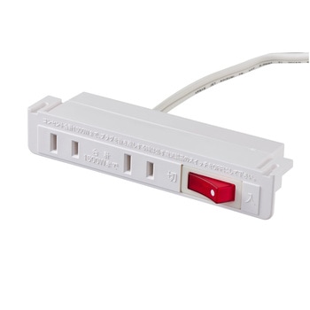 家具用スイッチ付コンセント2個口 ELPA