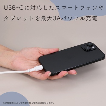 編み込みケーブル 急速充電 データ転送対応 USB-A to USB-C 1m エアリーホワイト 2年保証(MOT-NLAC) MOTTERU