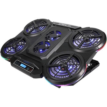 冷却ファン6基搭載  RGBイルミネーション対応 液晶ディスプレイ搭載 ゲーミング ノートPCクーラー OWLTECH(オウルテック)