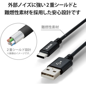 USBケーブル A-C タッチで光る LEDライト付き 1.2m タイプC スマートフォン タブレット 充電・データ通信用 対応 ホワイト色  MPA-ACT12WH