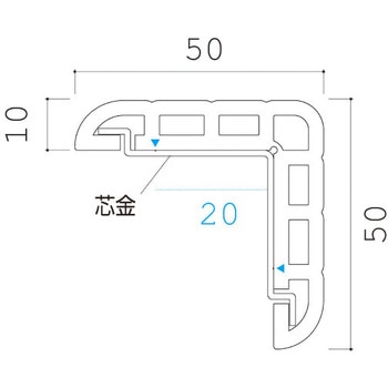 柱保護材 ソフトコーナープロ50×50 ヤスダインテリアサプライ