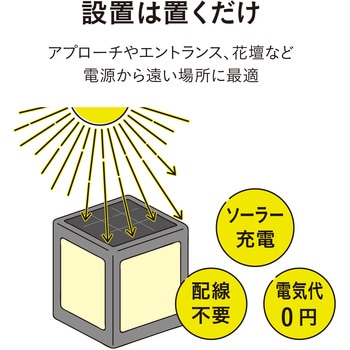 ひかりノベーション SUNCHARGE 道のひかり 2個入り ソーラーライト タカショー