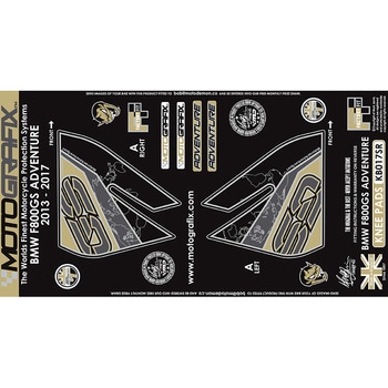 KB017SR KNEE BODY PAD MOTO GRAFIX (gOtBbNX) KԎBMW F800GS ADVENTURE(13-17) FBEIGE   KB017SR 85453254