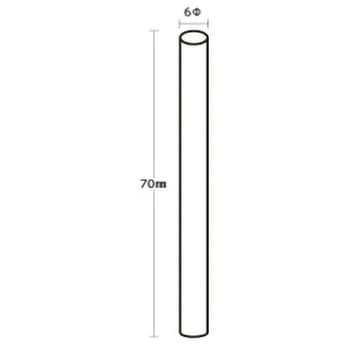 アルコール検知器用ストロー Φ6×70mm 個包装無し 大一産業