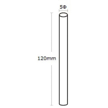 アルコール検知器用ストロー Φ5×120mm 個包装有り 大一産業