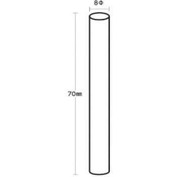 アルコール検知器用ストロー Φ8×70mm 個包装有り 大一産業
