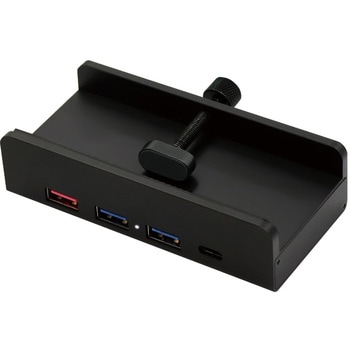 クランプ式4ポートUSBハブ ITPROTECH