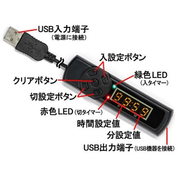 QC充電対応タイマ一 ルートアール