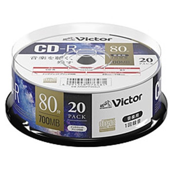 音楽用CD-R AR80FP20SJ1 [20枚 /700MB /インクジェットプリンター対応] Verbatim(バーベイタム)