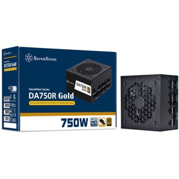 SilverStone 電源 DA750R Gold 80 PLUS Gold ATX 3.0 & PCIe 5.0フルモジュラーATX PSU SST-DA750R-GM SILVER STONE(シルバーストーン)