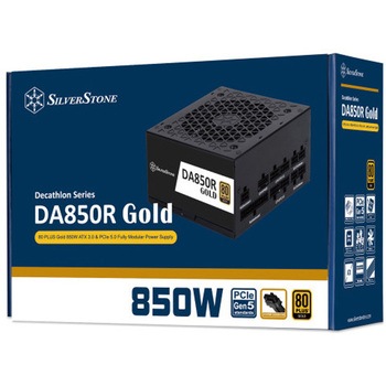SilverStone 電源 DA850R Gold 80 PLUS Gold ATX 3.0 & PCIe 5.0フルモジュラーATX PSU SST-DA850R-GM SILVER STONE(シルバーストーン)