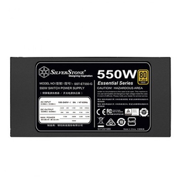 SilverStone 直出し式フラットーケーブル80PlusGOLD電源 550Wモデル SILVER STONE(シルバーストーン)