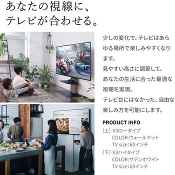 WALLテレビスタンドV2ロータイプ WALL