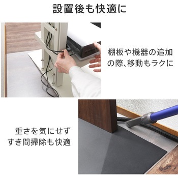 WALLテレビスタンドV2ロータイプ専用ポリカーボネートフロアシート WALL