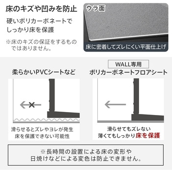 WALLテレビスタンドV2ハイタイプ専用ポリカーボネートフロアシート WALL