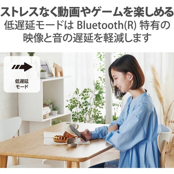 完全 ワイヤレスイヤホン Bluetooth 無線 AAC対応 カナル型 iPhone Android スマホ 各種対応 エレコム