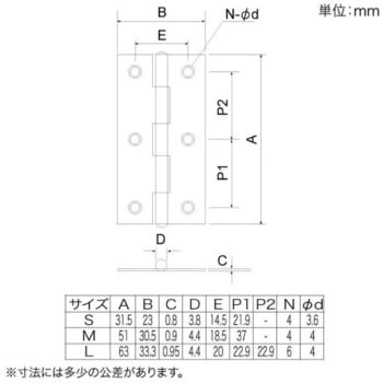 SELECTS 蝶番 八幡ねじ