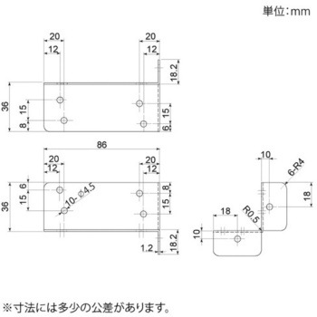 SELECTS 2×4材用らくらく取付L字 八幡ねじ